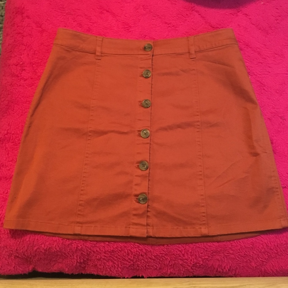 Forever 22 Burnt Orange Mini Skirt